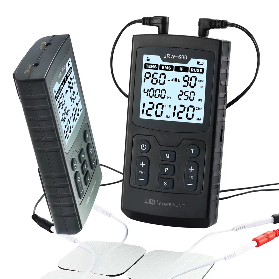 ShaxyMsc Elektrischer Muskelstimulator EMS IFT TENS, Schwarz, Unisex - Bild 3