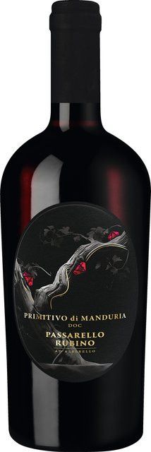Passarello Primitivo, Rotwein, Apulien, 2024, halbtrocken, 0,75 l - Bild 1