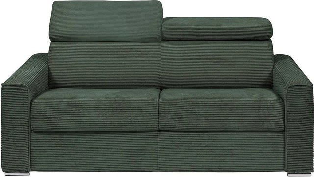 Schlafsofa Vizir von Vente-unique in Grün mit 216 cm Breite - Bild 1