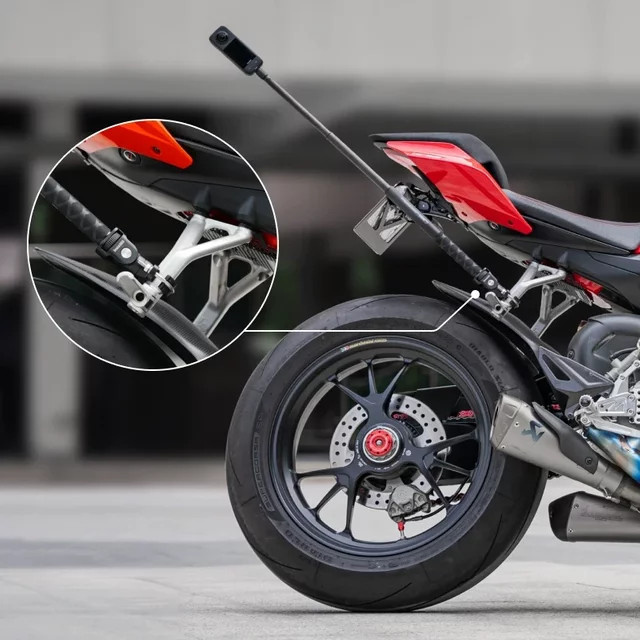 Insta360 Motorrad-U-Bolzenhalterung in Schwarz für Sportkameras der X/Ace-Serie - Bild 1