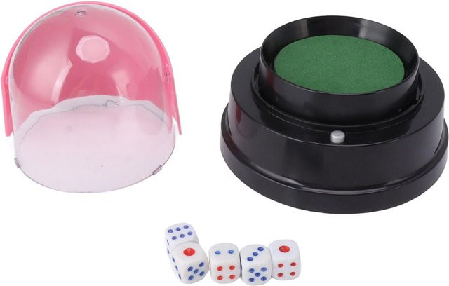 CosyHome Elektrischer Schüttelnder Würfelbecher, Partyspiel, pink - Bild 1