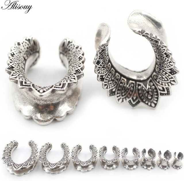 Alisouy Ohrringe, Kupfer, Blumenblatt, Unisex - Bild 1