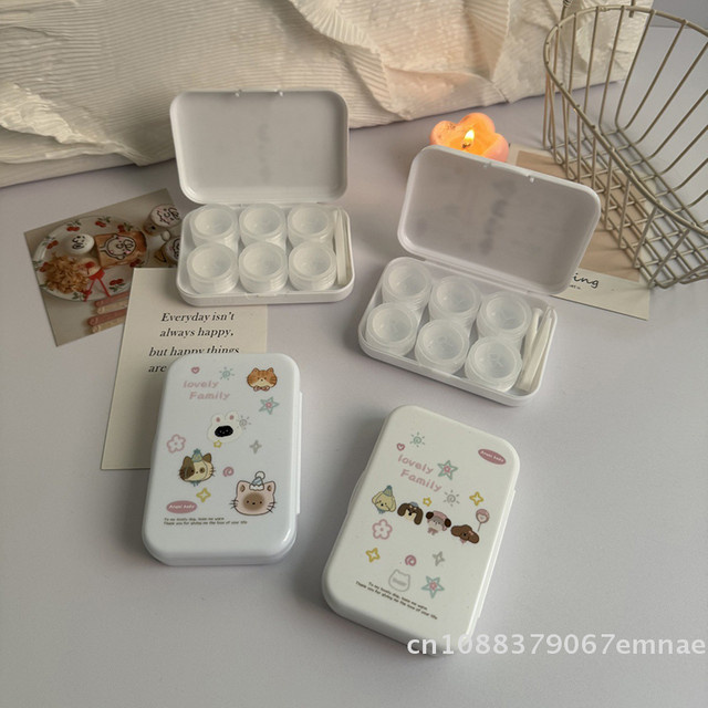 ZYAS Kontaktlinsen-Aufbewahrungsboxen, 3 Paar, Unisex - Bild 1