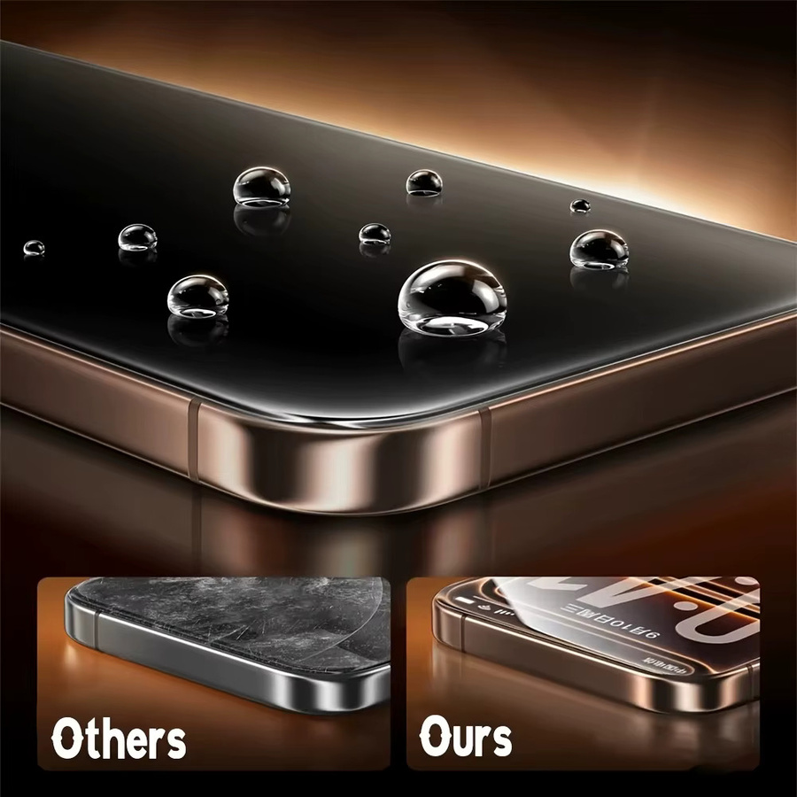 BOLLYMORE Panzerglasfolie Set mit Vollbildabdeckung für iPhone 17 Pro Max, 16, 15, 14, 13, 12, 11 Pro Max, XR, X in Transparent, 6 Stück - Bild 4