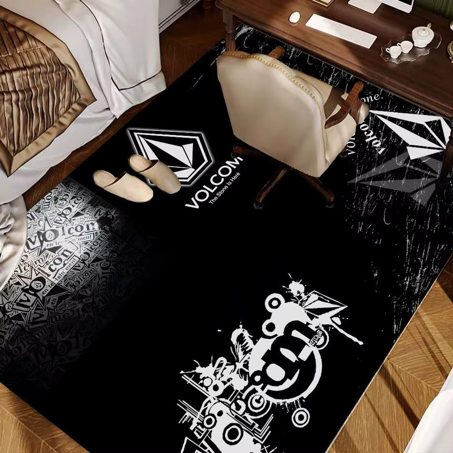 V-Volcom Logo Druckteppich im nordischen Stil als rutschfeste Küchenmatte oder Fußmatte für Wohnzimmer und Balkon - Bild 5