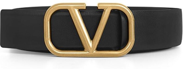 Valentino Garavani Goldgürtel, black - Bild 1