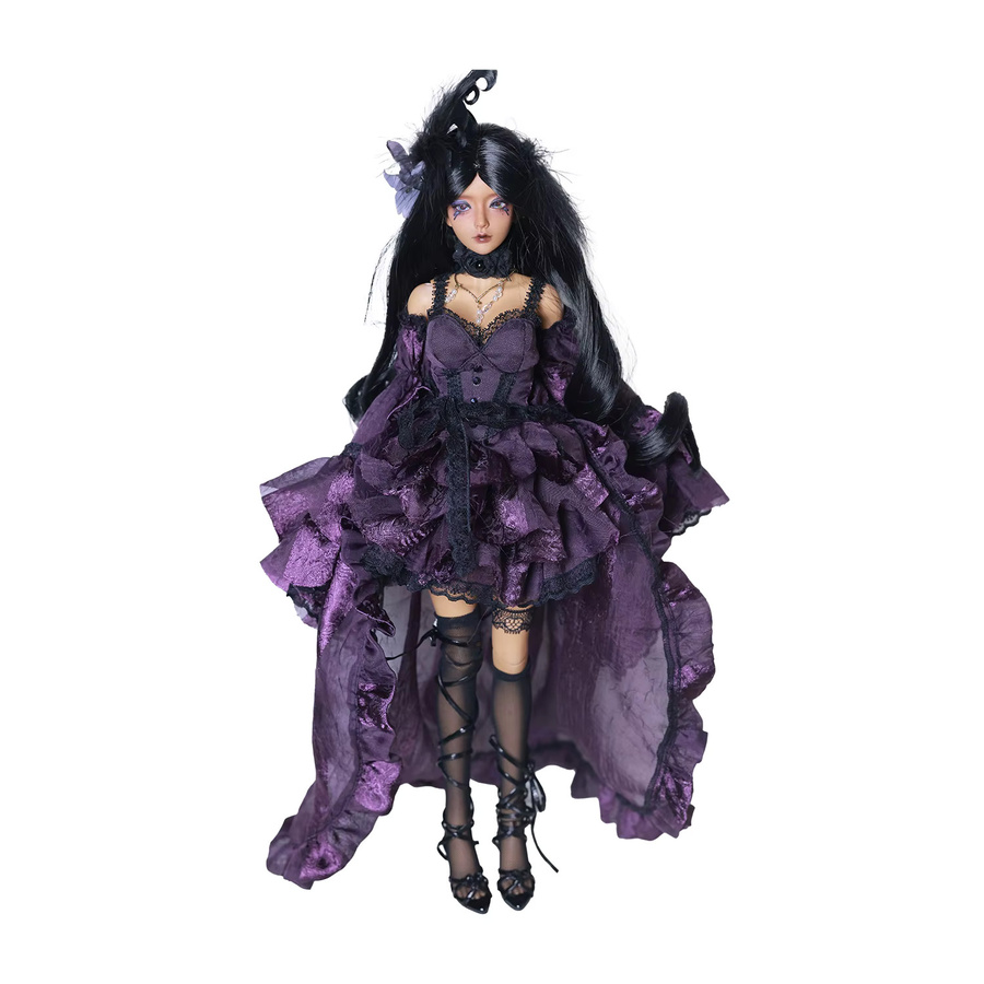 ShugaFairy Ariana C 1/4 BJD Komplettset, Fantasy, Lila, Schmetterlingsfee & Elfe, Bewegliche Gelenk-Puppe aus Kunstharz - Bild 2
