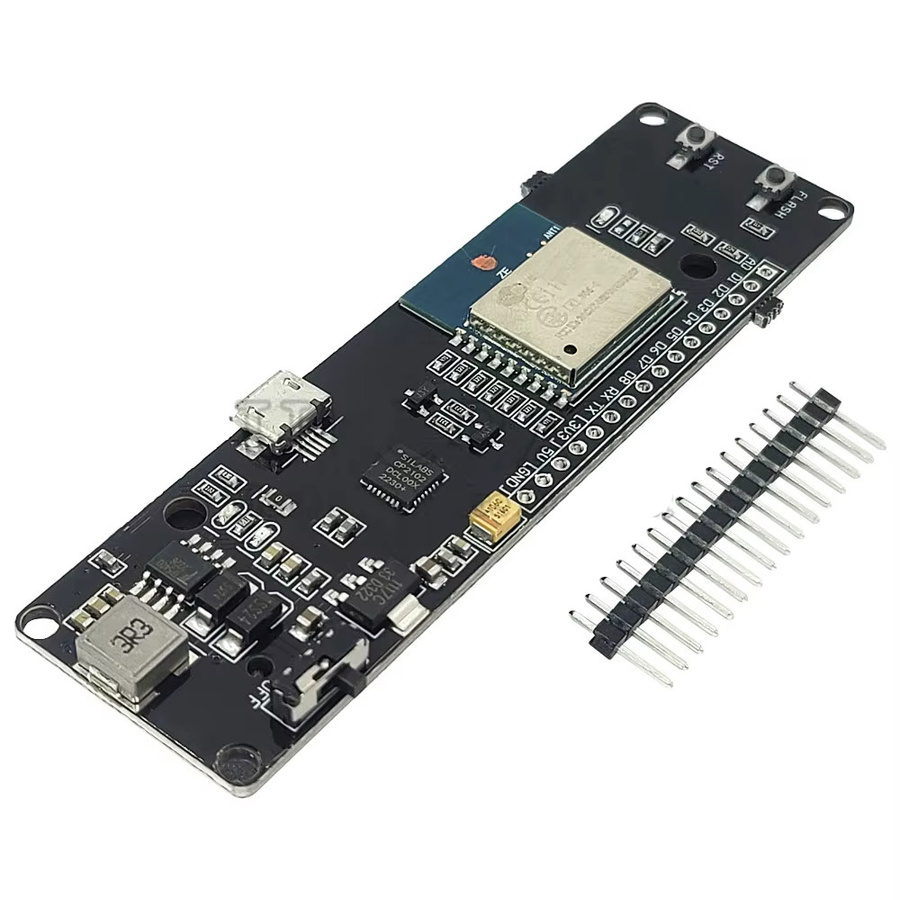 ESP8266 D1 Mini Entwicklungsplatine mit 18650 Batteriehalter-Box Kit, CP2102 USB Micro Anschluss, Schwarz - Bild 3