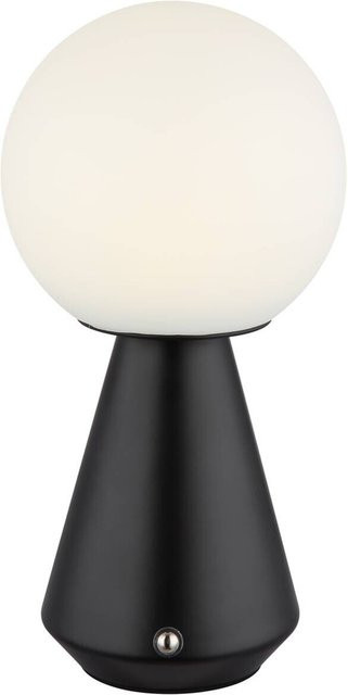 Globo Lighting Tischleuchte Modern Schwarz mit LED und Touch-Bedienung, Höhe: 23,5 cm, Durchmesser: 12 cm - Bild 1