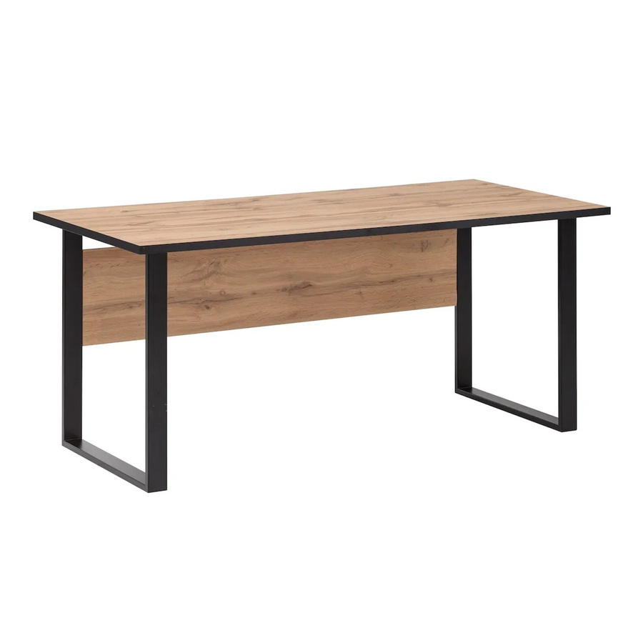 PROREGAL Schreibtisch Panda im Industrial Design, Farbe Eiche, H x B x T: 73 x 160 x 75 cm - Bild 2