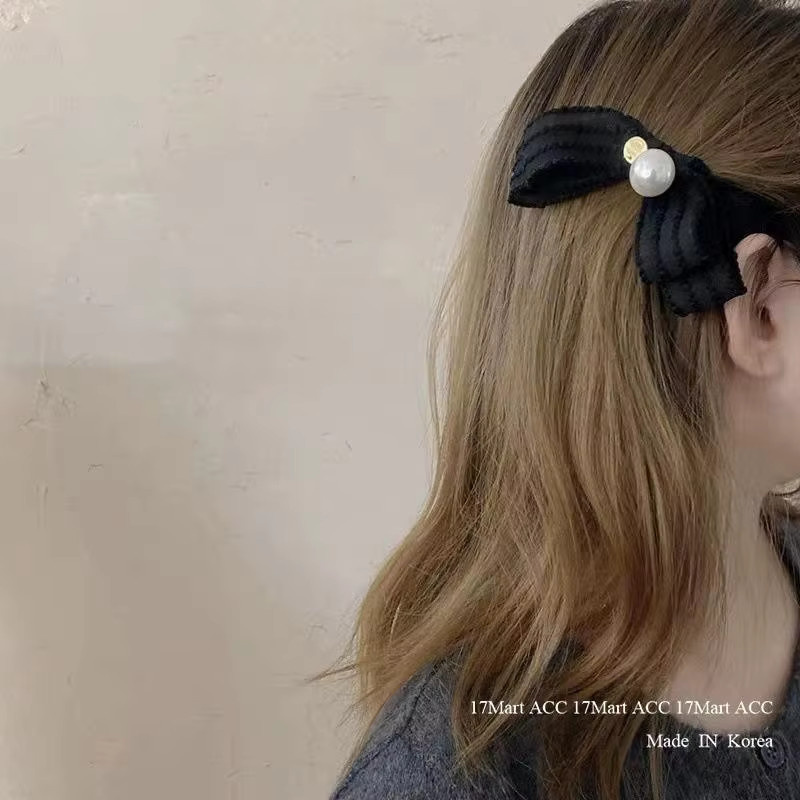 Velishy Haarclip mit Perlen und Schleife - Bild 3