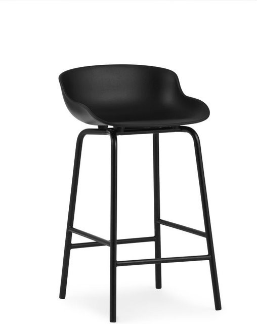 Normann Copenhagen Hyg Barhocker in Schwarz im skandinavischen Stil, Höhe: 65 cm - Bild 1