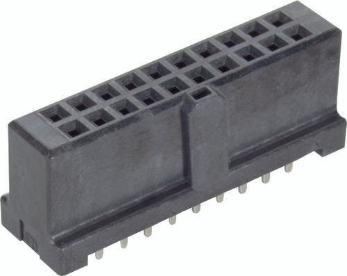 HARTING Federleiste 09195207822 in Schwarz mit 2 Reihen - Bild 1