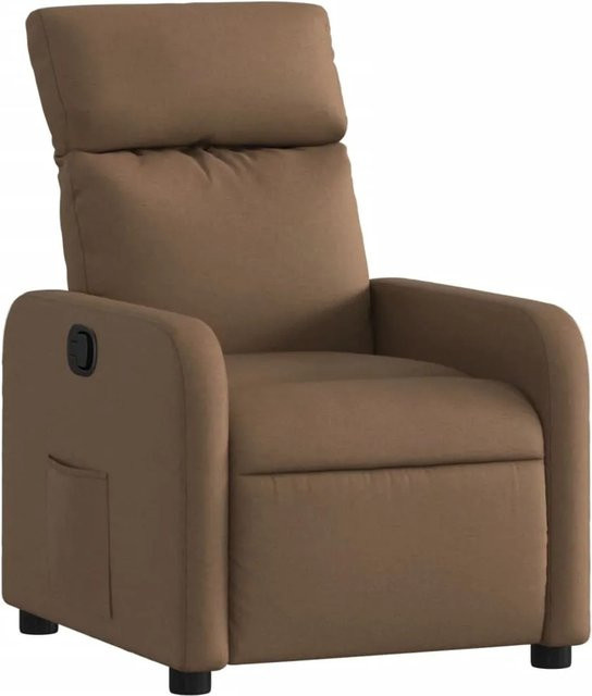 vidaXL Relaxsessel Modell 72 in Braun aus Stoff mit Armlehnen - Bild 1