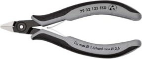 Knipex Präzisions-Elektronik-Seitenschneider ESD 79 32 125 in Grau - Bild 1