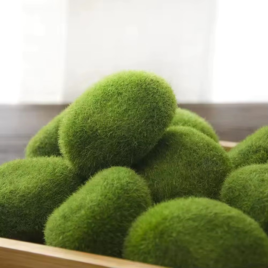 10 Stück simulierte Moossteine aus Kunststoff in Grün für Miniatur-Landschaften und DIY-Ornamente - Bild 3