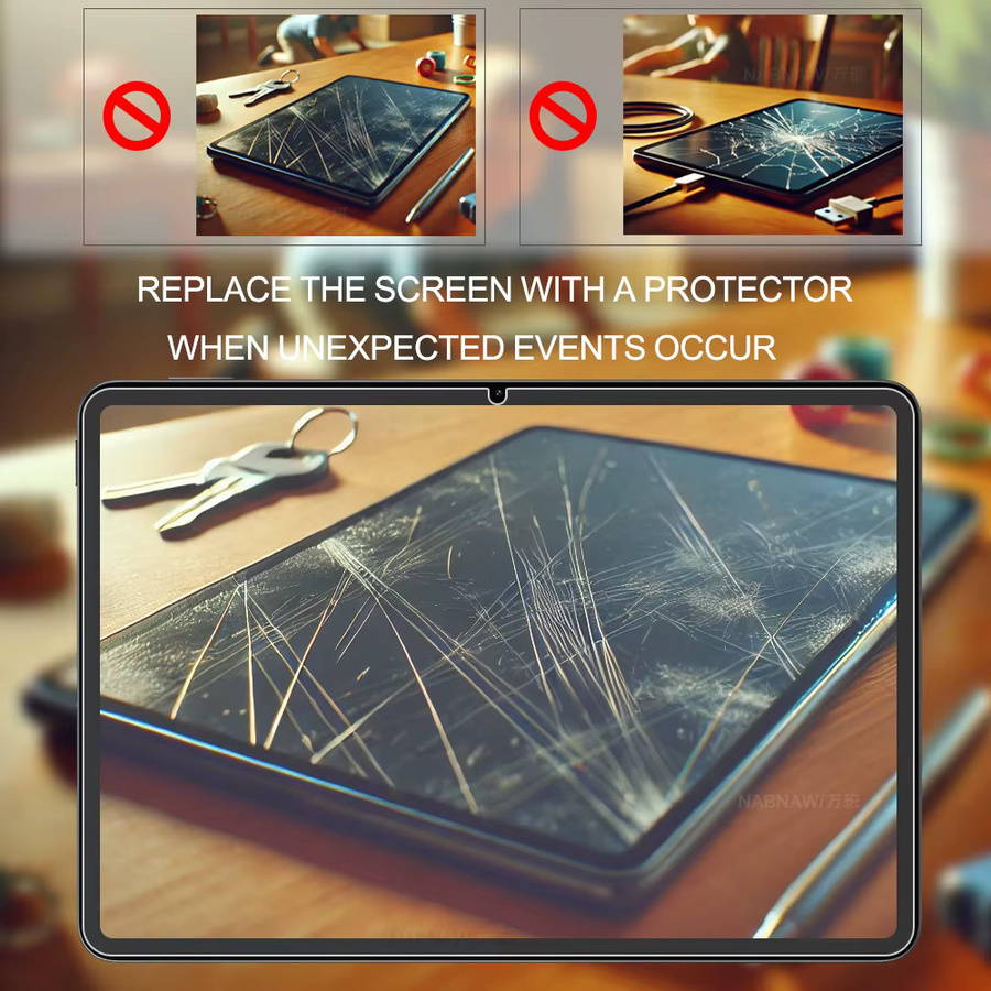 2er-Pack Xiaomi Pad 7 Displayschutzfolie aus gehärtetem Glas, transparent, kratzfest und HD-klar - Bild 4