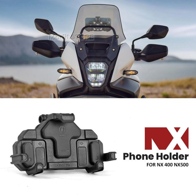 MODIT-HC Motorrad GPS Telefonhalterung für Honda NX400 und NX500 2024 in Schwarz - Bild 1