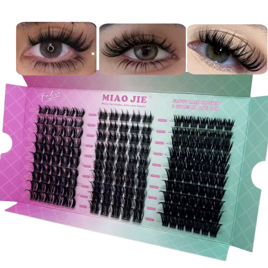 MAIOJIE Wimpern-Cluster Wispy Lash Tray, Einzelne Künstliche Wimpern, Natürlich - Bild 2
