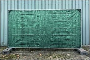Klasebo Bauzaunnetz Sichtschutznetz in Grün, B/H: 345 x 180 cm - Bild 1