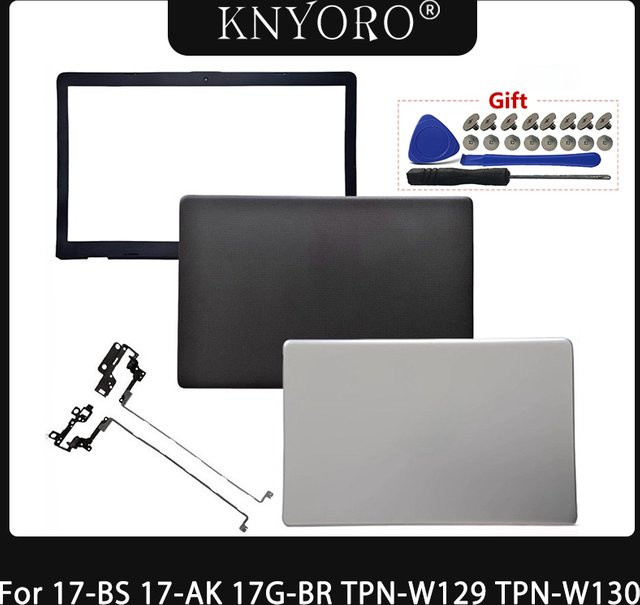 KNYORO Laptop Gehäuse Set für 17-BS, 17-AK, 17G-BR, TPN-W129 und TPN-W130 inklusive Rückseite, Top Deckel, Frontlünette und LCD Scharniere - Bild 1