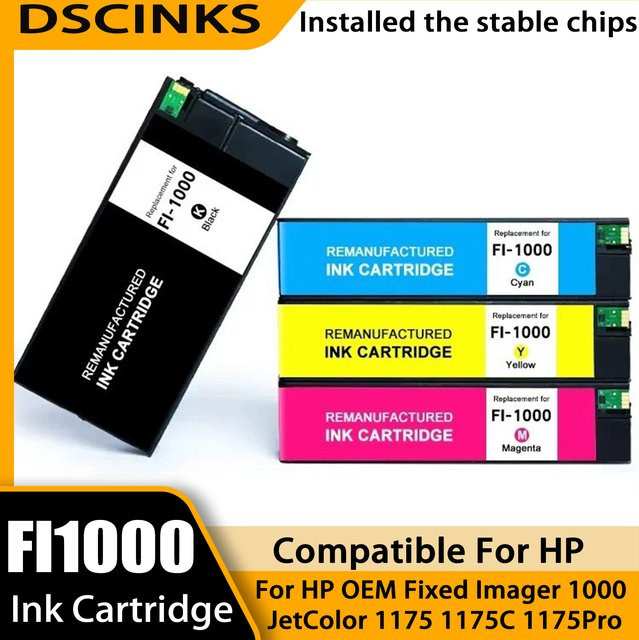 FI1000 Kompatible Tintenpatrone mit Chip für HP JetColor 1175, 1175C und 1175Pro in Rot - Bild 1