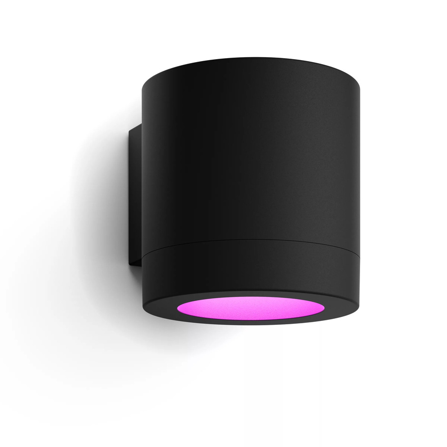 Philips Hue White & Color Ambiance Muscari Wandspot Außenleuchte LED Schwarz 400 lm - Bild 1