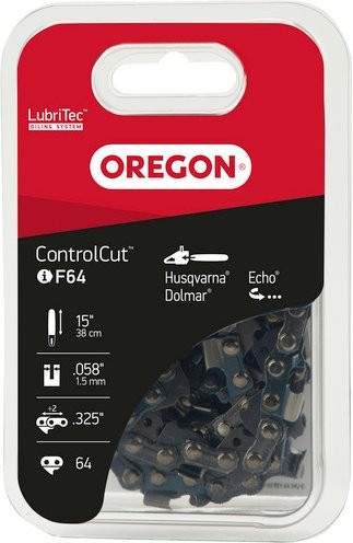 OREGON Halbmeißelzahn-Ersatzkette, 64 TG, 380 mm, grau - Bild 1