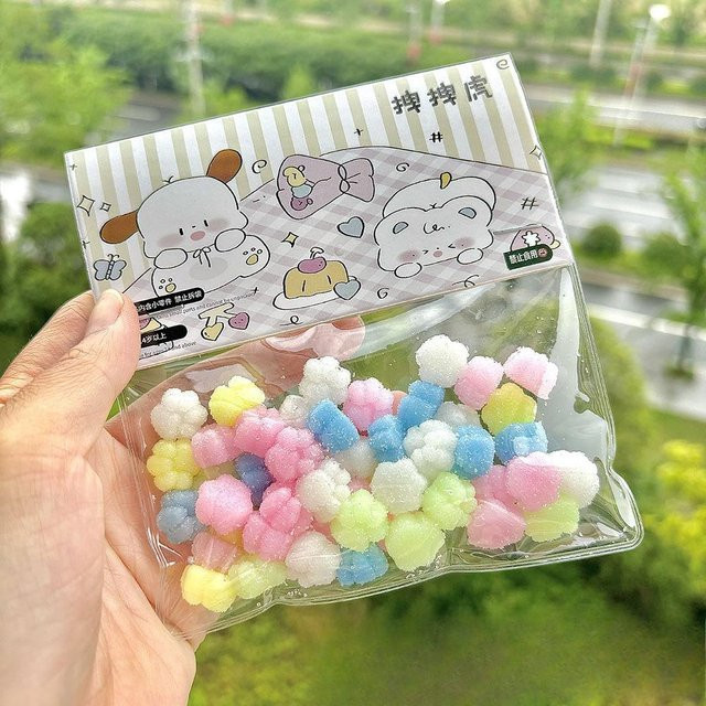 Fashnics Mini Katzenpfote Taiyaki Squishy Spielzeug, 50 Stück - Bild 1