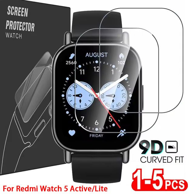 FancyWrist Displayschutzfolie Glas, Xiaomi Redmi Watch 5 Lite / Active, transparent - Bild 1