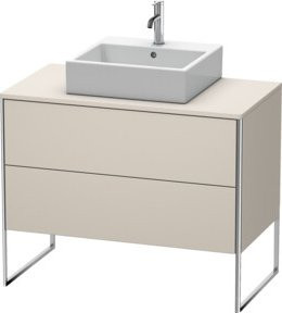 Duravit XSquare Waschtischunterschrank in Beige Matt, stehend mit 2 Auszügen, B: 100 cm, T: 54,8 cm, H: 77,8 cm - Bild 1