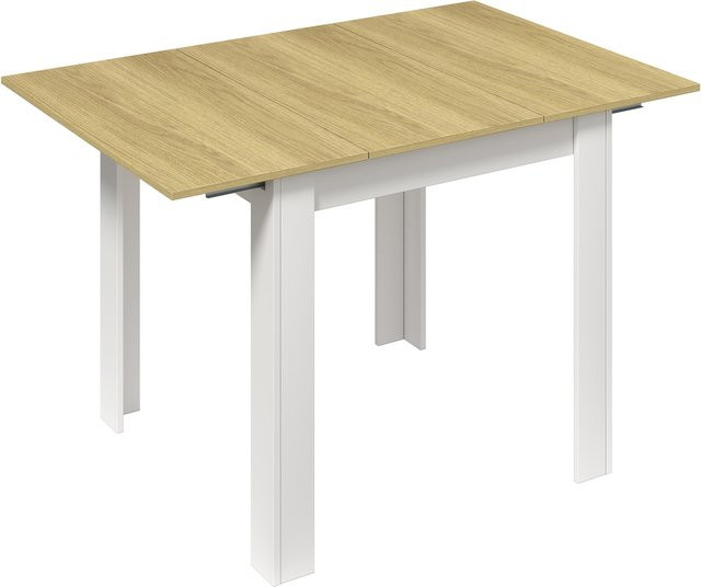 VCM Esstisch Pesoli aus Holz ausziehbar, braun, B/T/H: 80 x 80 x 75 cm, erweiterbar auf 120 cm Breite - Bild 1