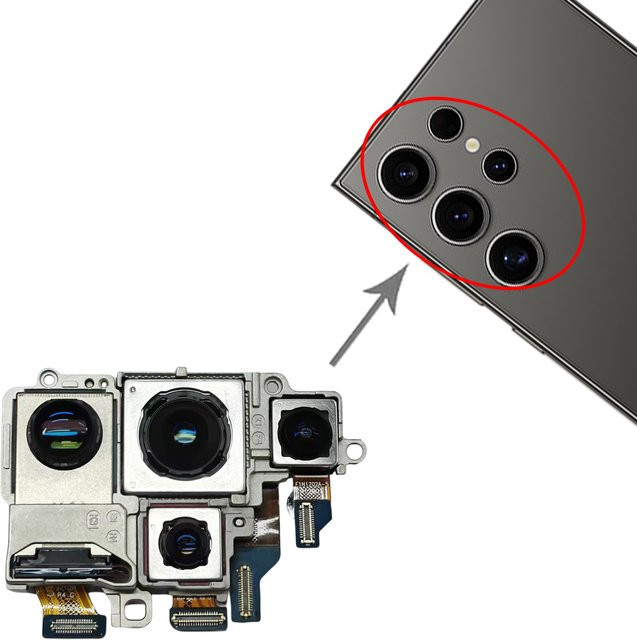 Samsung Galaxy S24 Ultra SM-S928 Kamera-Set in Silber (Teleobjektiv, Periskop, Weitwinkel und Hauptkamera) - Bild 1