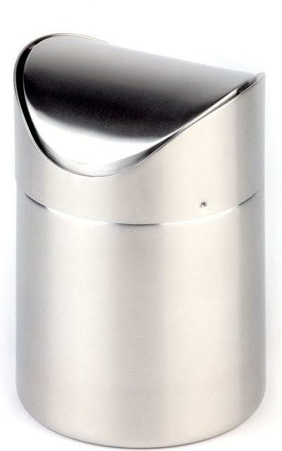 APS Tischrestebehälter SNAP, rund, silber, Volumen: 1,2 l, Durchmesser: 12 cm, Höhe: 17 cm - Bild 1
