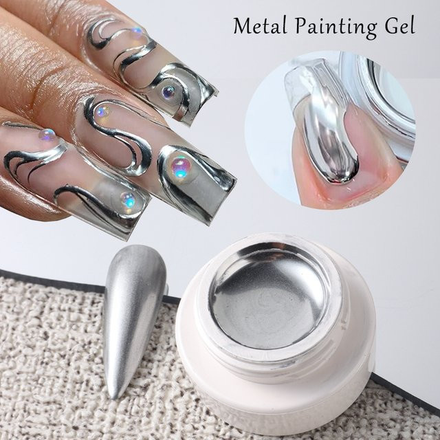 Full Beauty Metallic Gel-Nagellack, Gold - Bild 1
