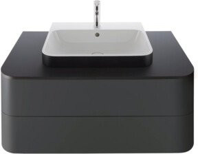 Duravit Waschtischunterschrank Happy D.2 Plus in Grau Matt, Breite: 100 cm, Tiefe: 55 cm, Höhe: 40,8 cm - Bild 1