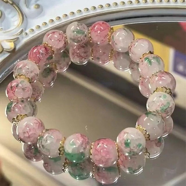 Ambiel Charm Armband, Kirschblüten-Glasur, Kristall, rosa, Damen - Bild 1