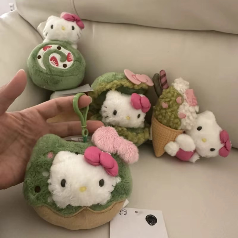 Sanrio Hello Kitty Matcha Dessert Series Plüschpuppe Schlüsselanhänger - Bild 4