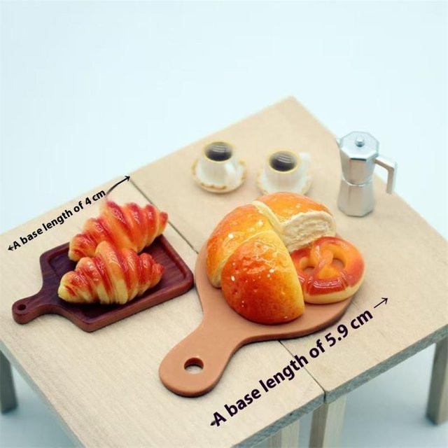 Yiran toy 1 Kaffee- und Brot-Frühstücksset 11-teiliges Mini-Puppenhaus-Küche Rollenspielzeug ab 3-6 Jahren - Bild 1
