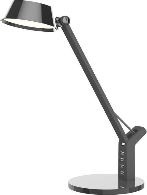 Tischleuchte Globo Lighting URSINO in Schwarz, dimmbar mit Touch-Funktion und USB-Anschluss, H: 51,5 cm, B: 17,0 cm, T: 17,0 cm - Bild 1