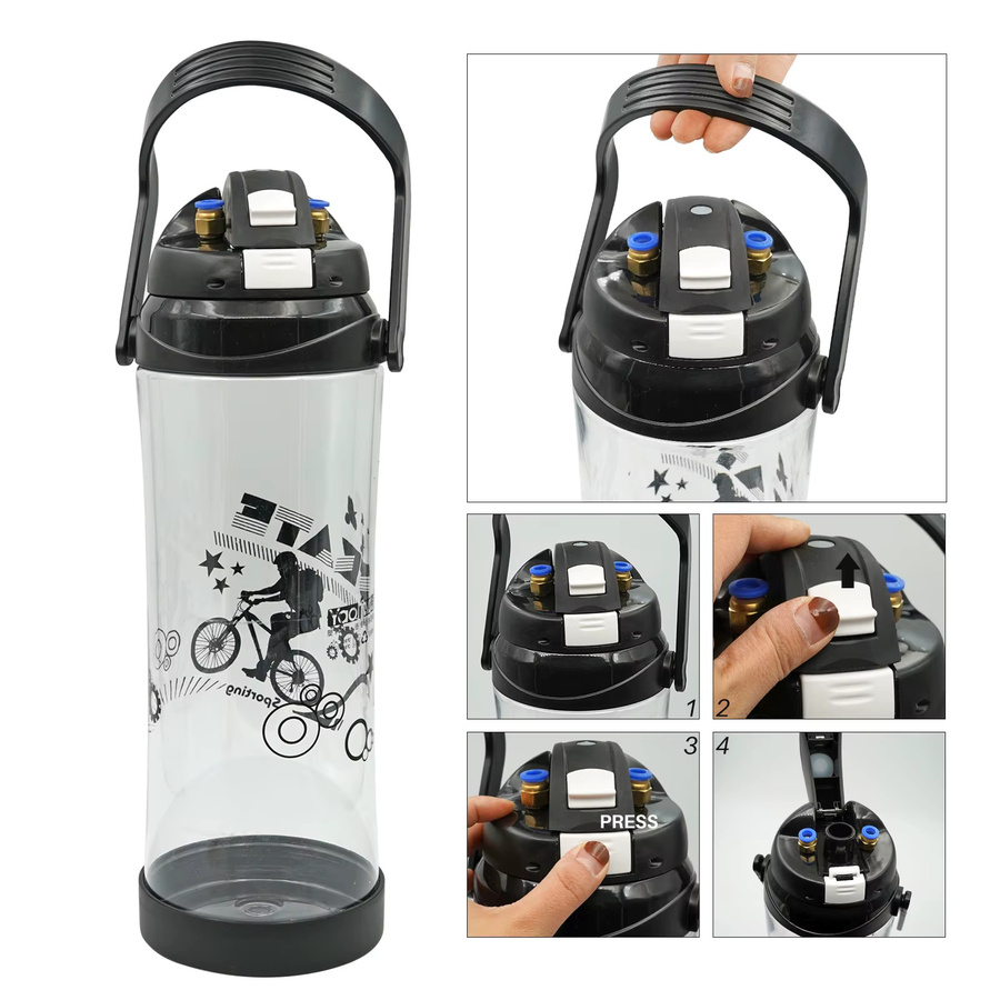 JIECARE Tragbare Doppelkopf-Melkmaschine mit pulsierender Vakuumpumpe für Kühe, Ziegen und Schafe, 3L - Bild 3