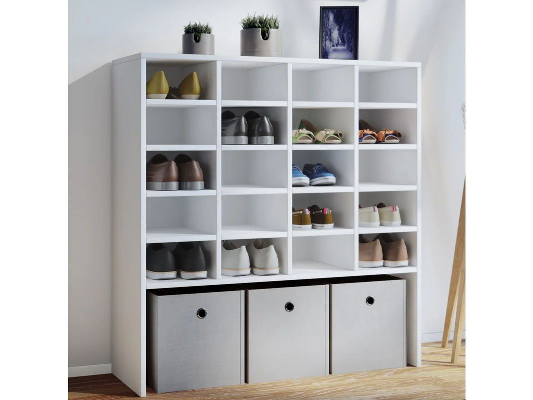 VCM Schuhschrank Hinsol in Weiß, XL, B/T/H: 92 x 33 x 99 cm - Bild 2