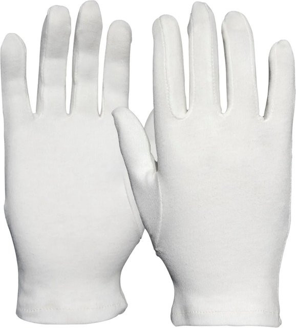 Staffl Baumwollhandschuhe Trikot Heavy Unterziehhandschuhe in Weiß, 12 Paar, Größe XL - Bild 1