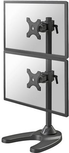 Neomounts FPMA-D700DDV 2fach Monitor-Standfuß Schwarz, höhenverstellbar, für 10 bis 27 Zoll, VESA 75x75 mm - Bild 1