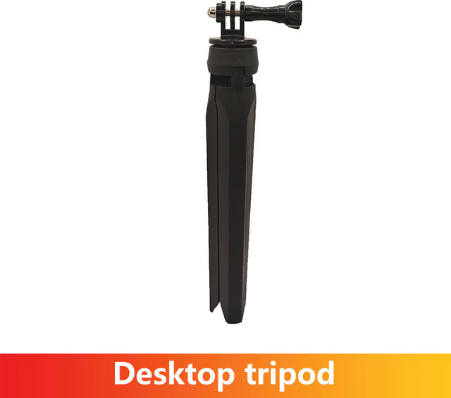EXSKOF Desktop-Stativ für GoPro Action-Kameras und DJI OSMO Action, Schwarz - Bild 1