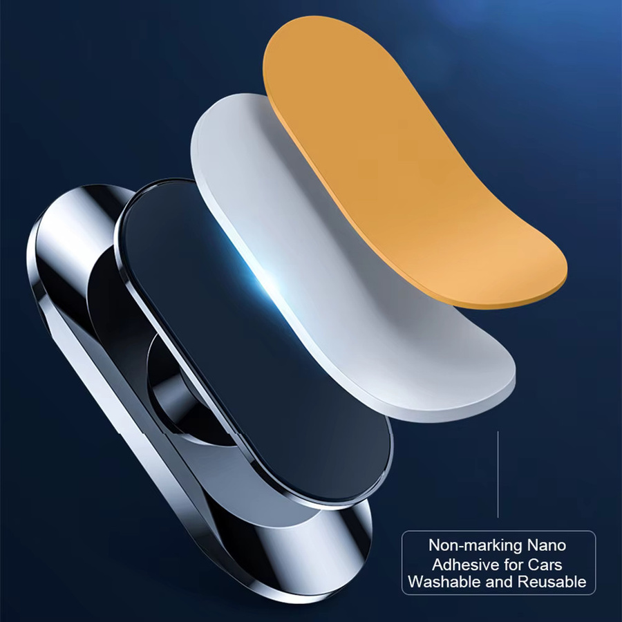 Magnetische 360 Grad Rotations Handyhalterung für 4,0-6,7 Zoll mit Saughalterung in Schwarz und Silber - Bild 5