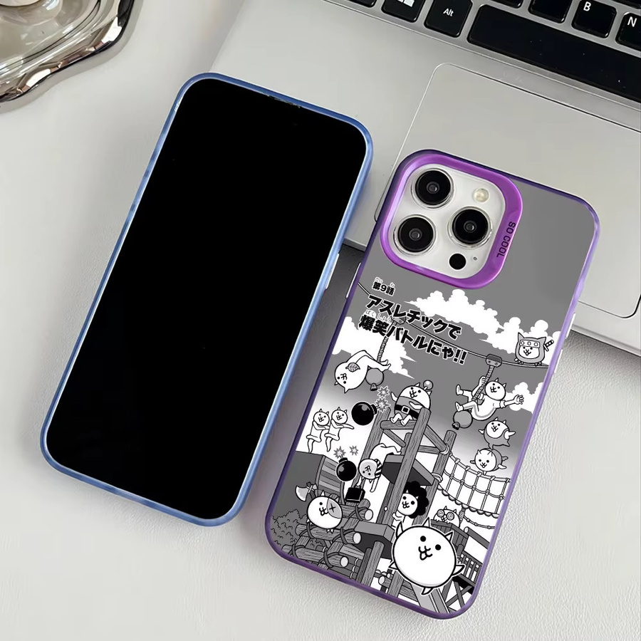 B-Battle Cats Anime Handyhülle für Apple iPhone 11 12 13 14 15 16 Pro Max Plus Schutzhülle in Multicolour - Bild 2