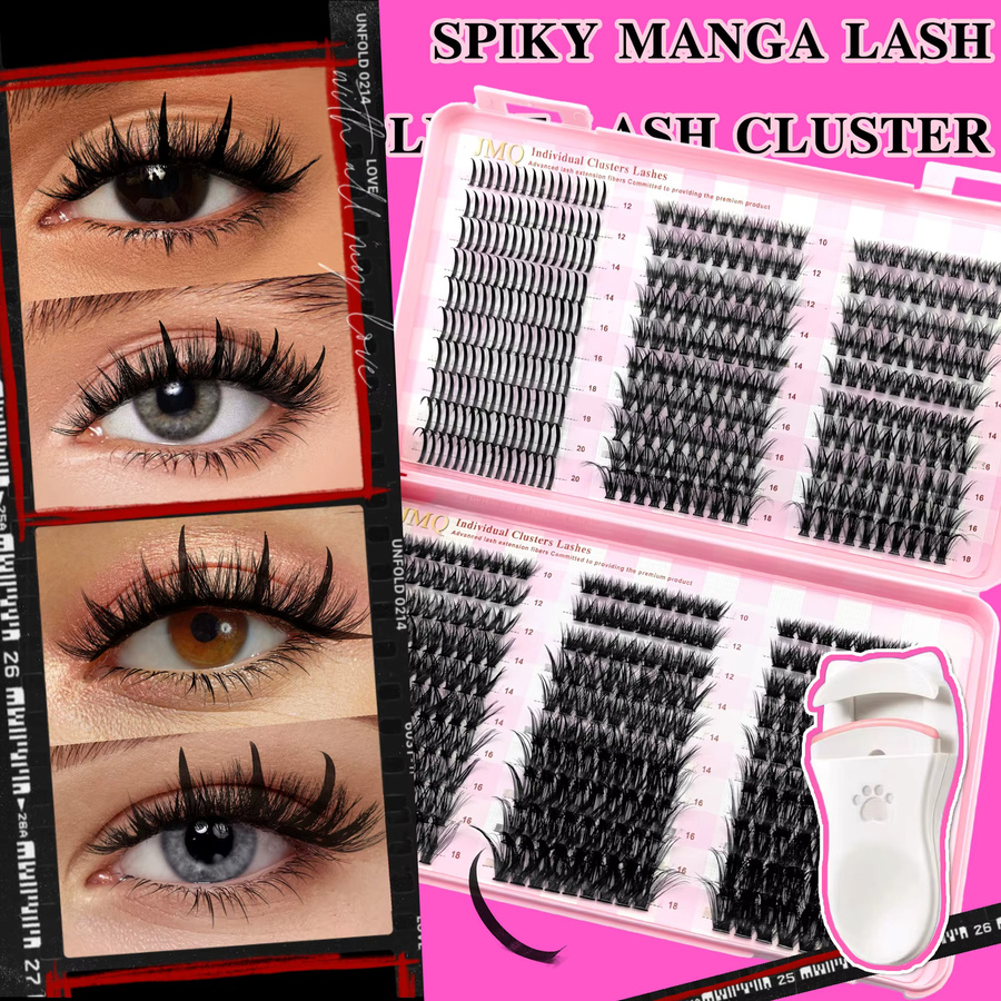 LAKANAKU Wimpern Cluster, Manga Wimpern, natürlich - Bild 3