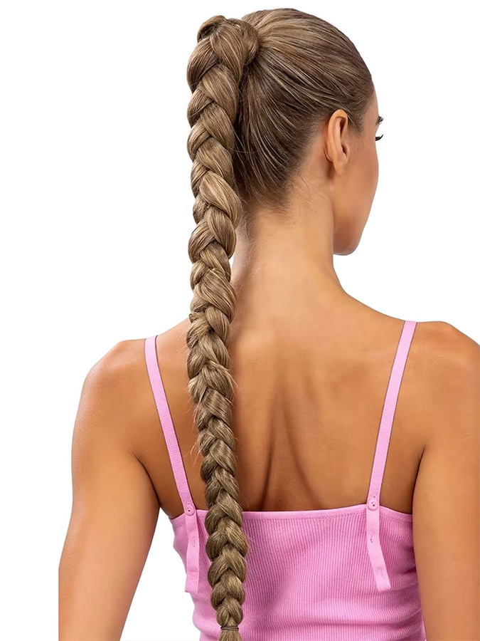 LORITA FEKIX DIY Flechthaarverlängerungen, 30 Zoll, Synthetik, mit elastischem Band - Bild 7