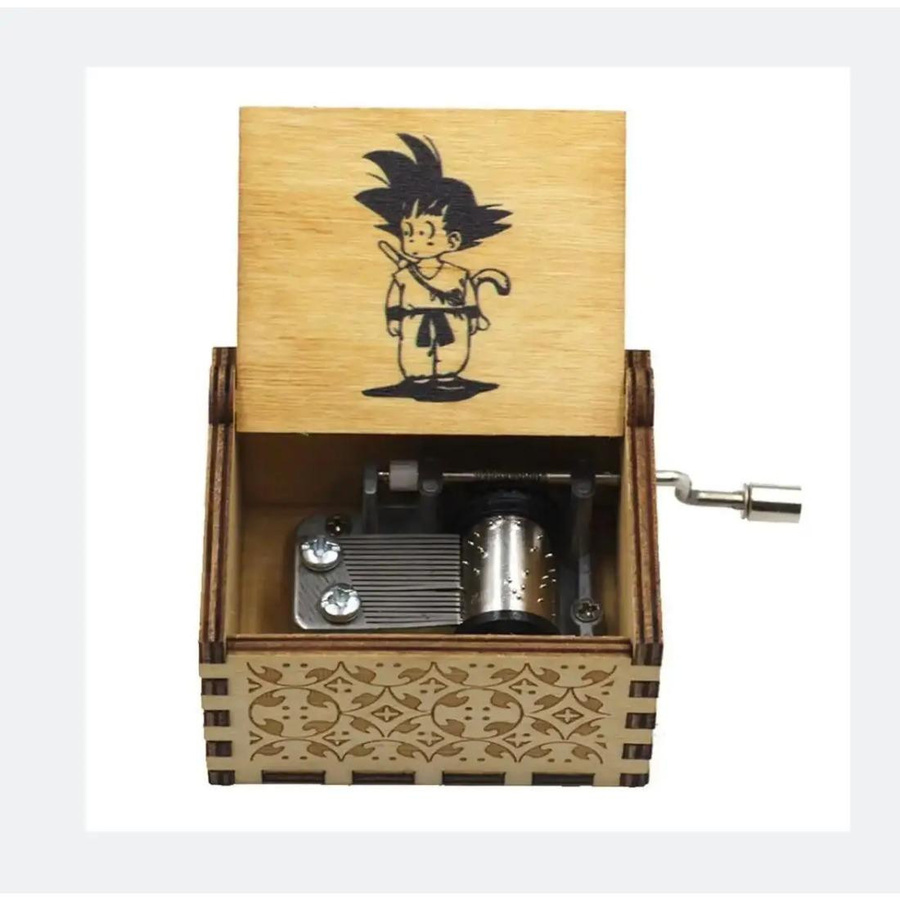 Yiran Furniture Holz Handkurbel Spieluhr Dragon Ball in Braun - Bild 1